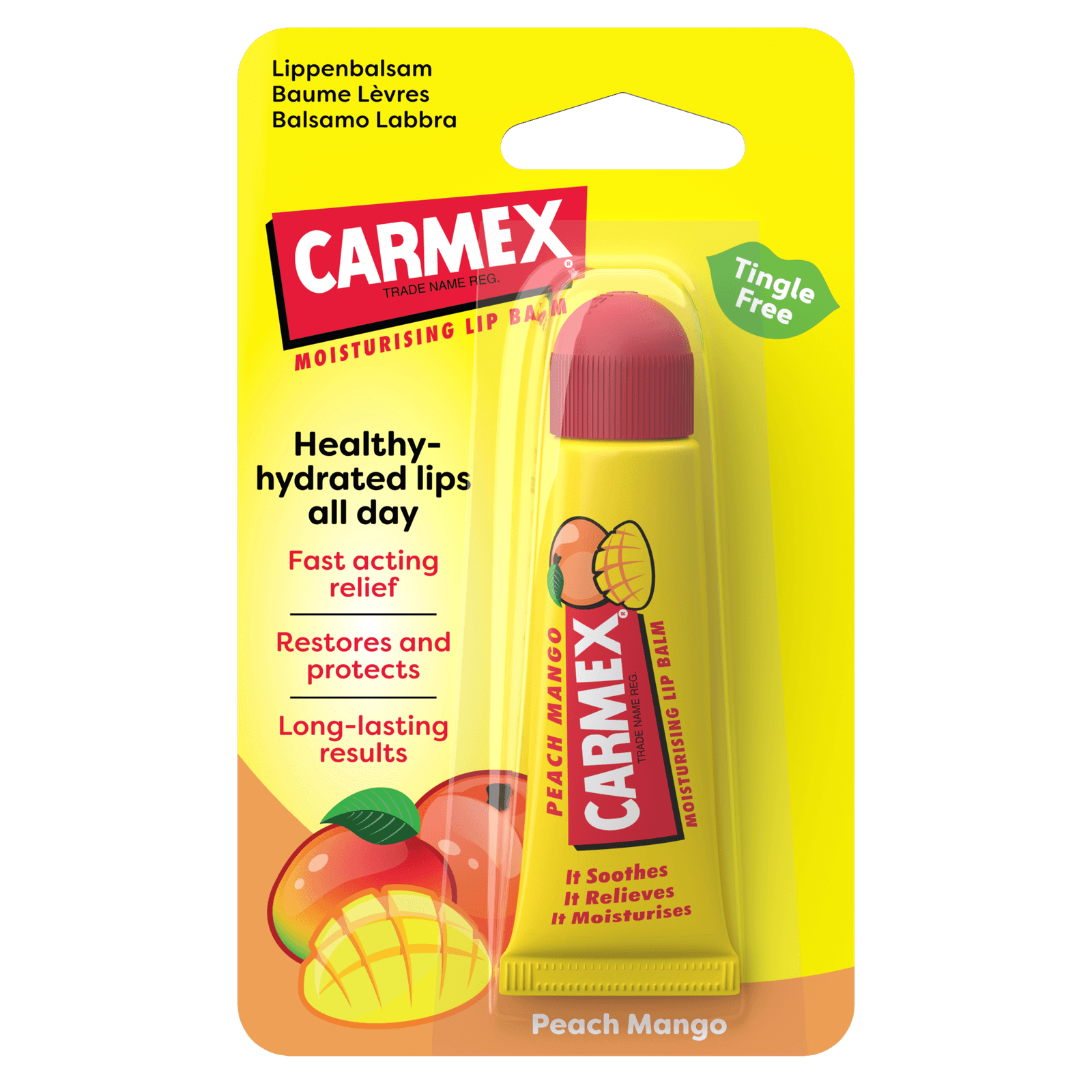 Carmex CARMEX Ajakápoló tubusos, Barackos-mangós a csomagolásában